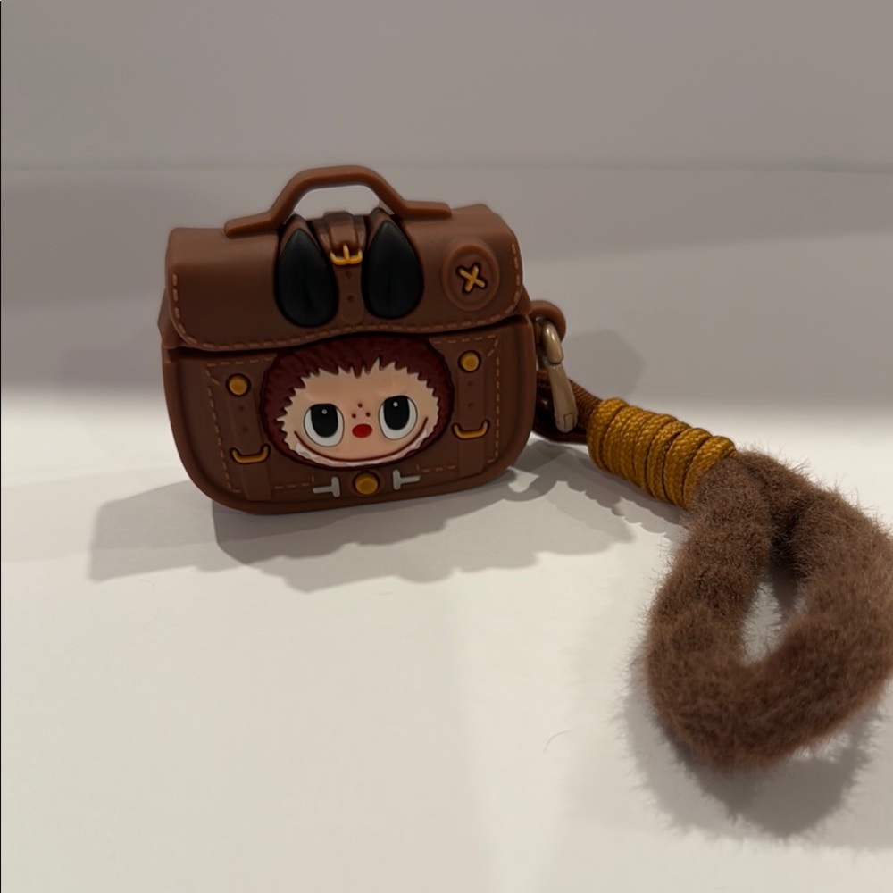 Labubu AirPods Case with Monster Design—2 different clips